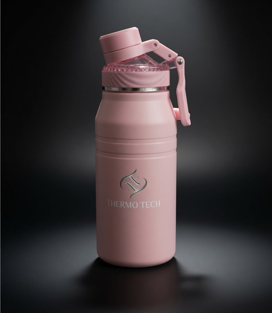 Thermo Tech Insulated Stainless Steel Water Bottle - Pink