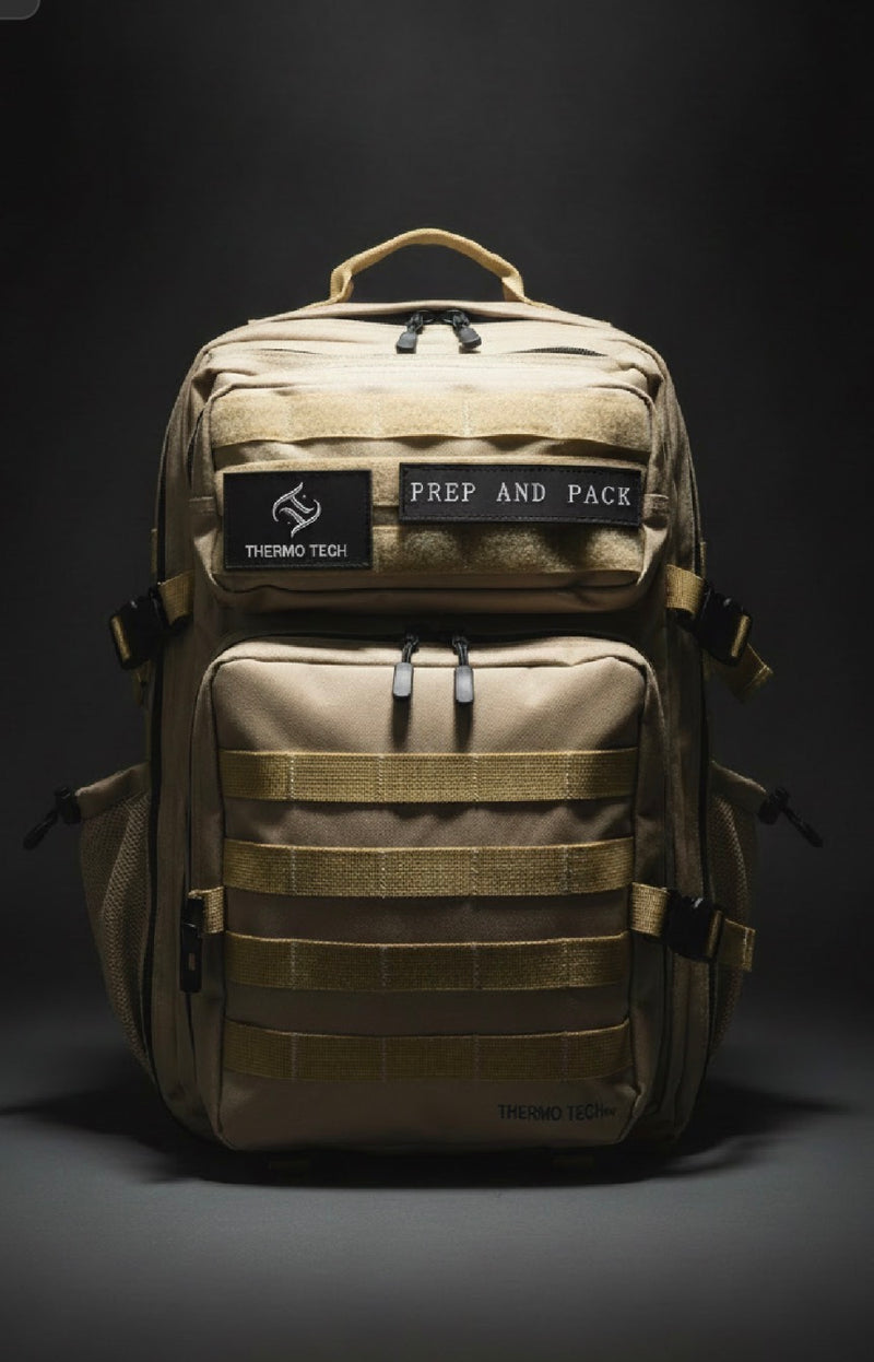 The Thermo Tech 900D Insulated Meal Prep Backpack - beige