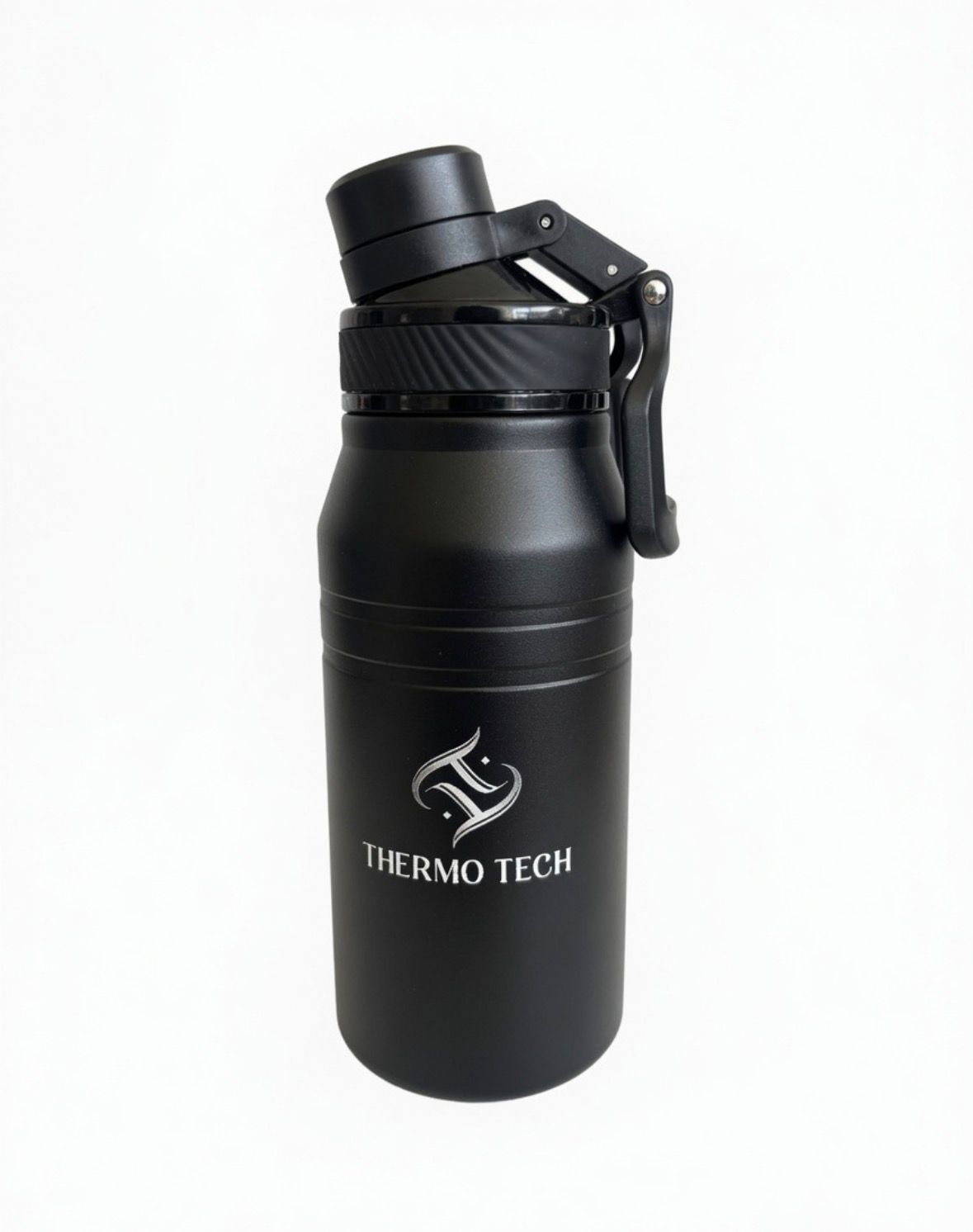 Thermo Tech Insulated Stainless Steel Water Bottle - Black