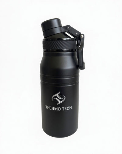 Thermo Tech Insulated Stainless Steel Water Bottle - Black